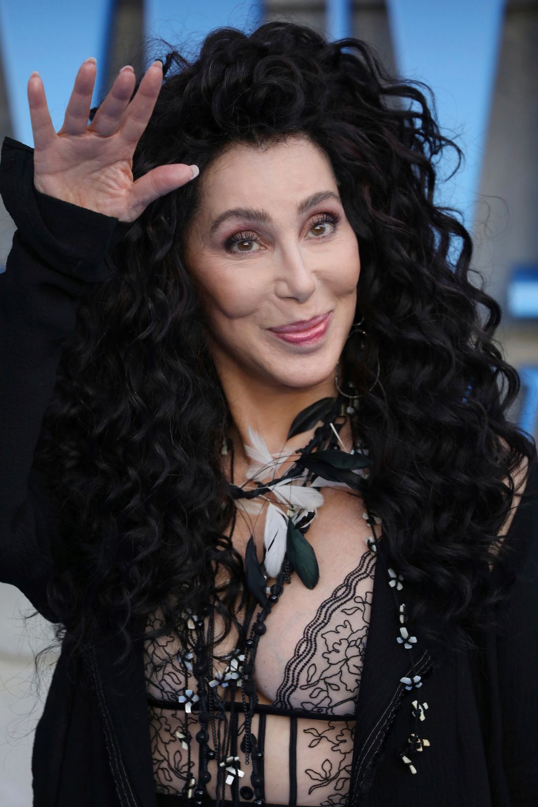 Cher na londýnskej premiére muzikálu Mamma Mia! Here We Go Again