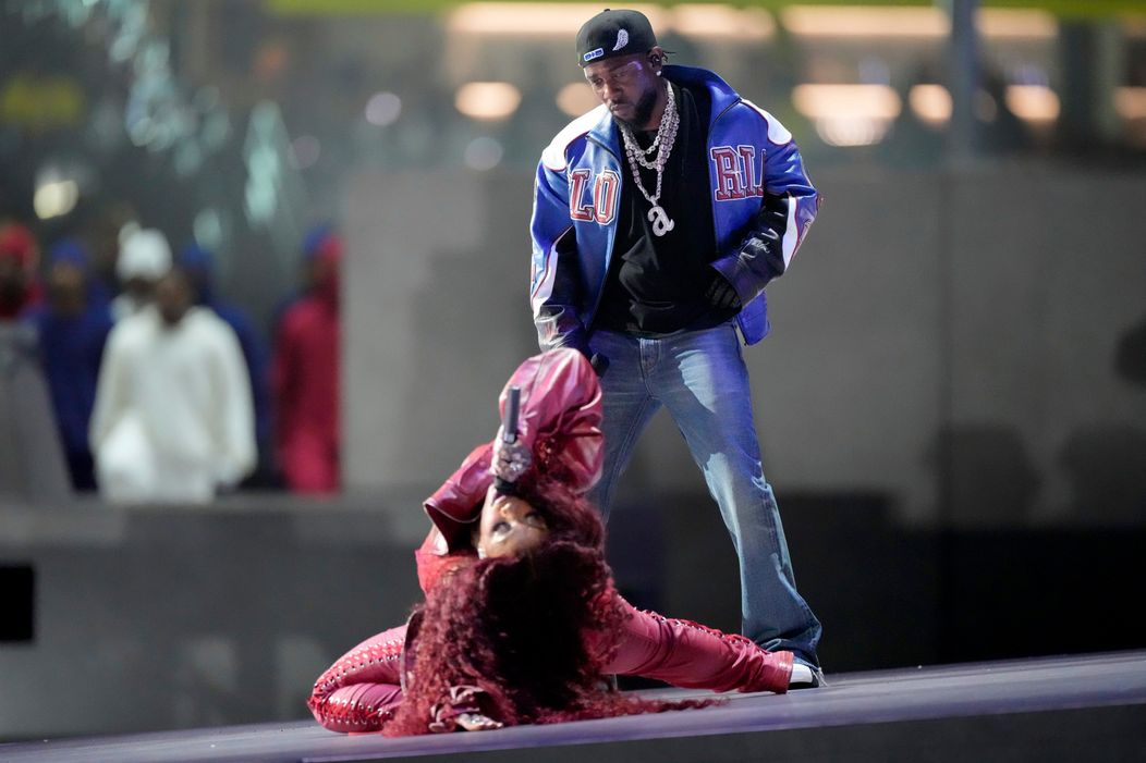 Kendrick Lamar počas Halftime Show