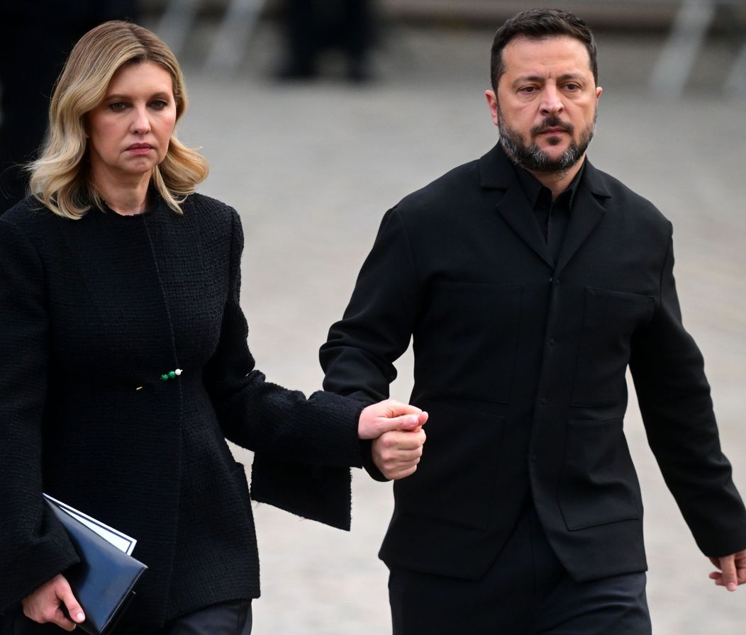 Ukrajinský prezident Volodymyr Zelenskyj a prvá dáma Olena Zelenská.