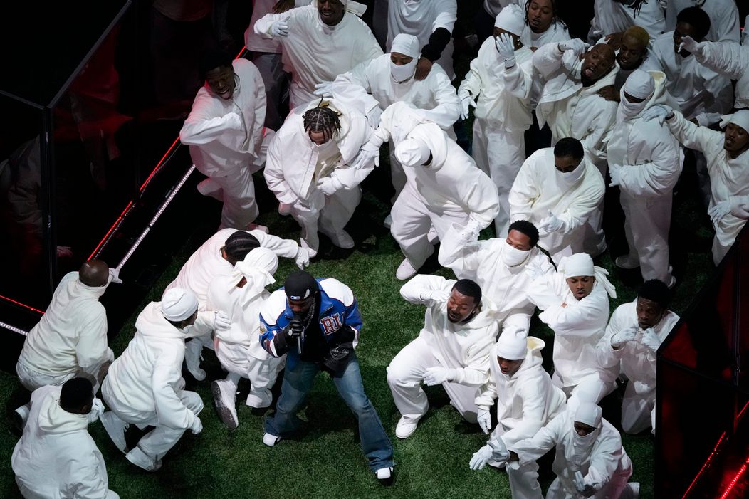 Kendrick Lamar počas Halftime Show