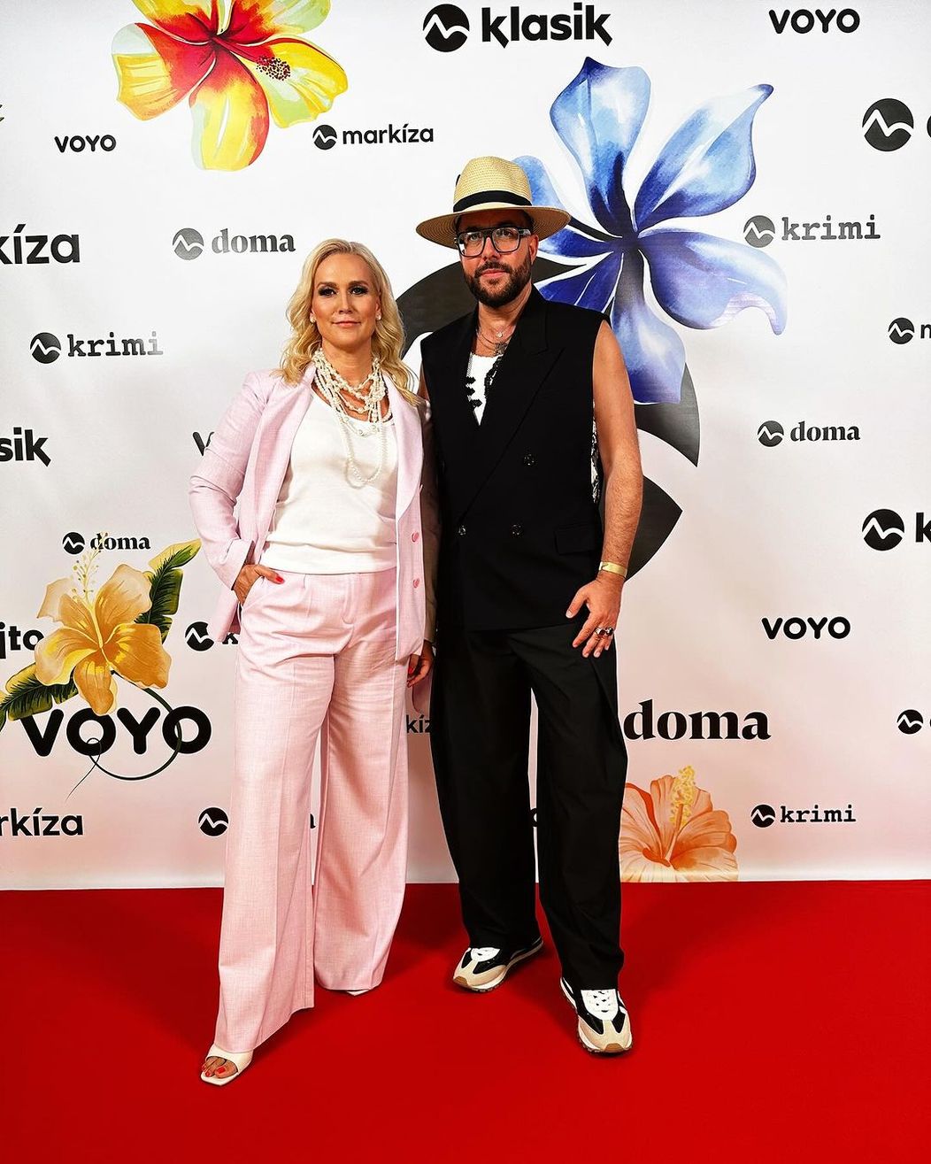 Andrea Macáková a Michal Borec na Summer media party 2024