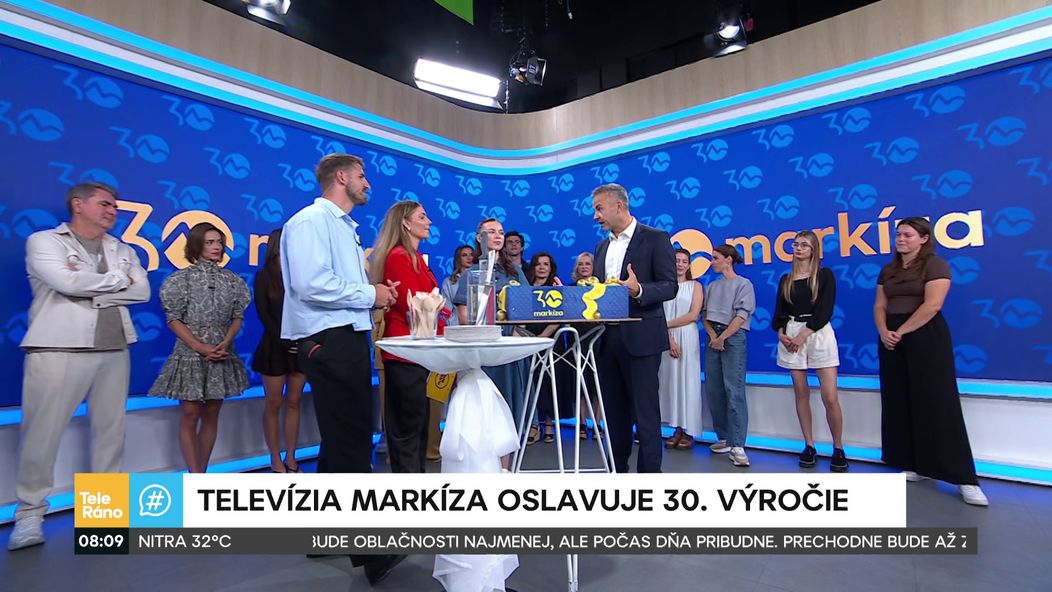 Televízia Markíza oslavuje 30. narodeniny