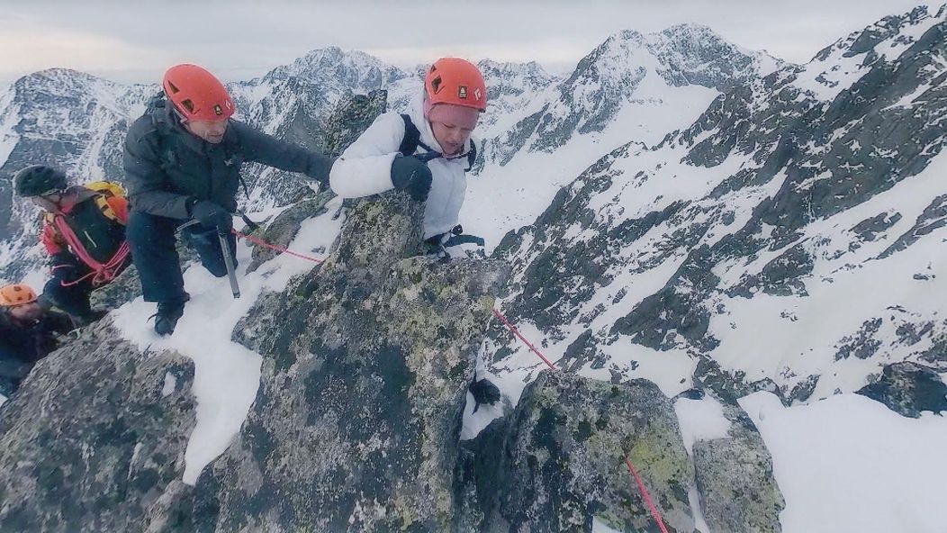 Zuzka spolu s manželom Edom vystúpila počas premeny na Lomnický štít.