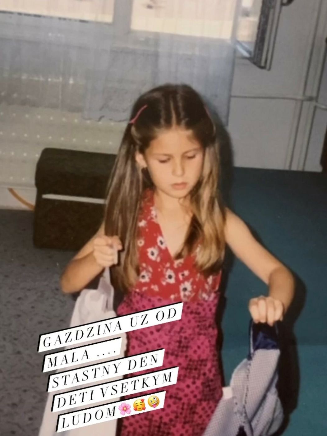 Alžbeta Bartošová ako dievčatko