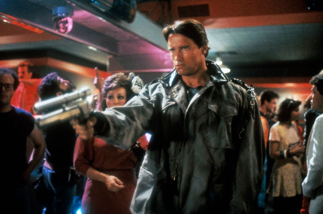 Arnold Schwarzenegger v ikonickej úlohe Terminátora, ktorá sa stala jeho životnou rolou.
