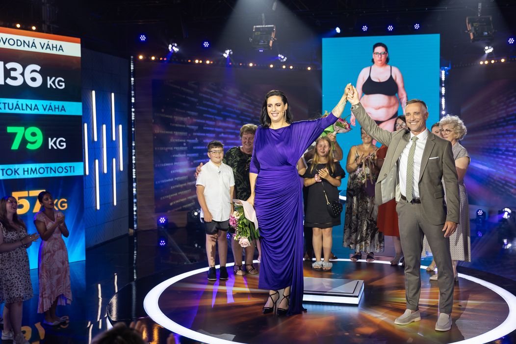 Karina Šafrániková počas galavečera Extrémnych premien.