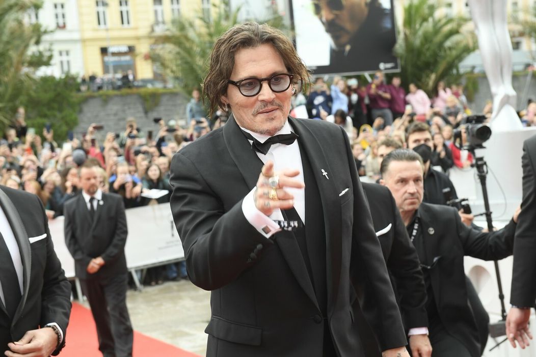 Johnny Depp na záverečnom ceremoniáli 55. ročníka MFF KV