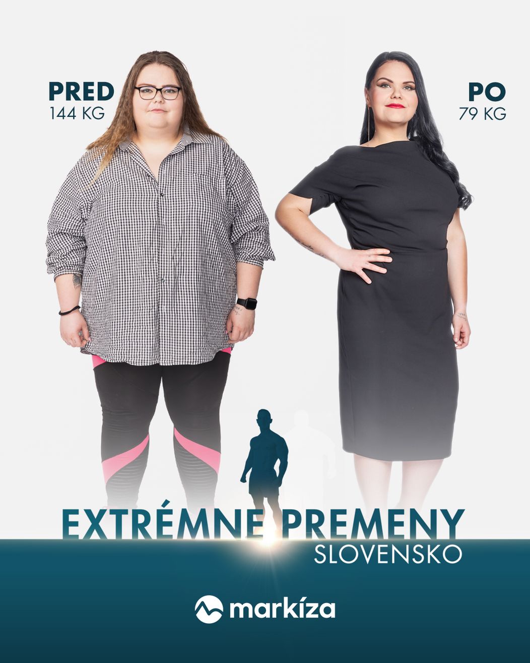Dominika Kubičková v šou Extrémne premeny Slovensko: Druhá šanca na život (pred a po)