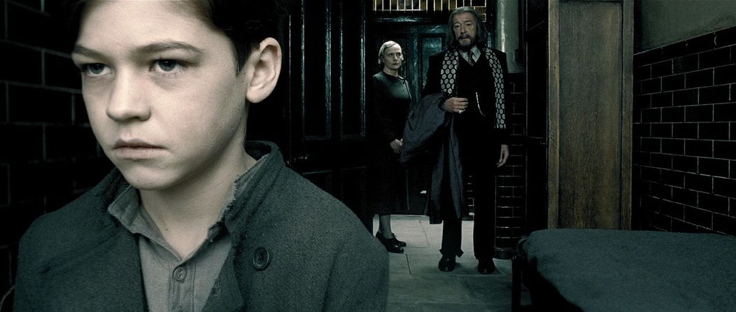 Michael Gambon na zábere z filmu  Harry Potter a Polovičný princ.