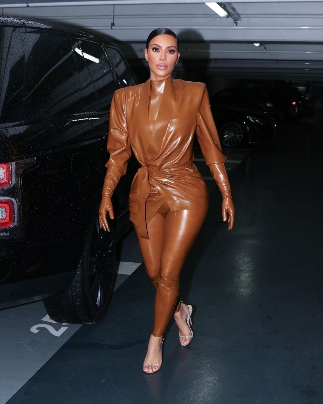 Kim Kardashian miluje latexové outfity.