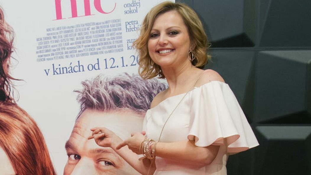 Evita Urbaníková na premiére filmu Všetko alebo nič