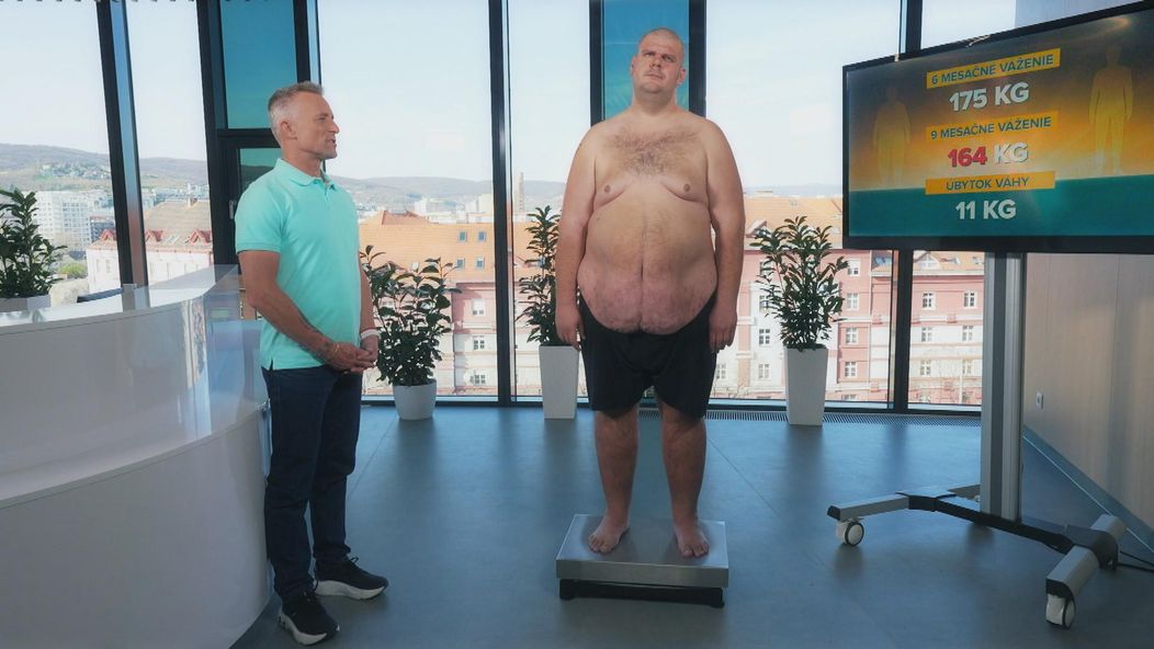 Tomáš v Extrémnych premenách schudol z 265 kilogramov na 140.