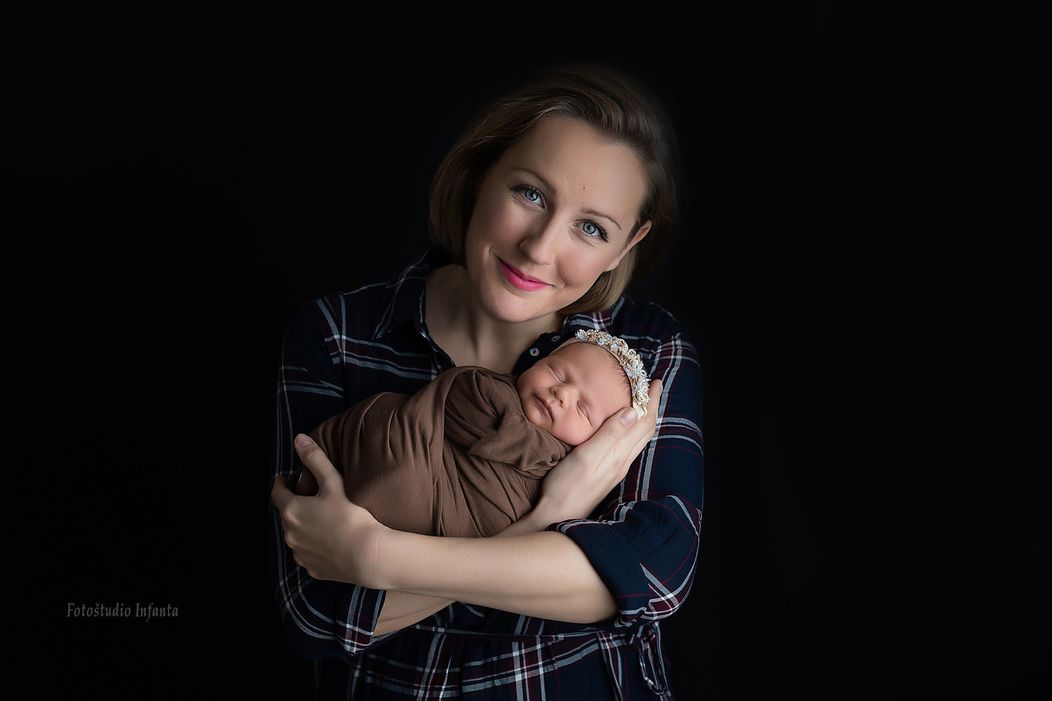 Daniela Šencová s rodinkou