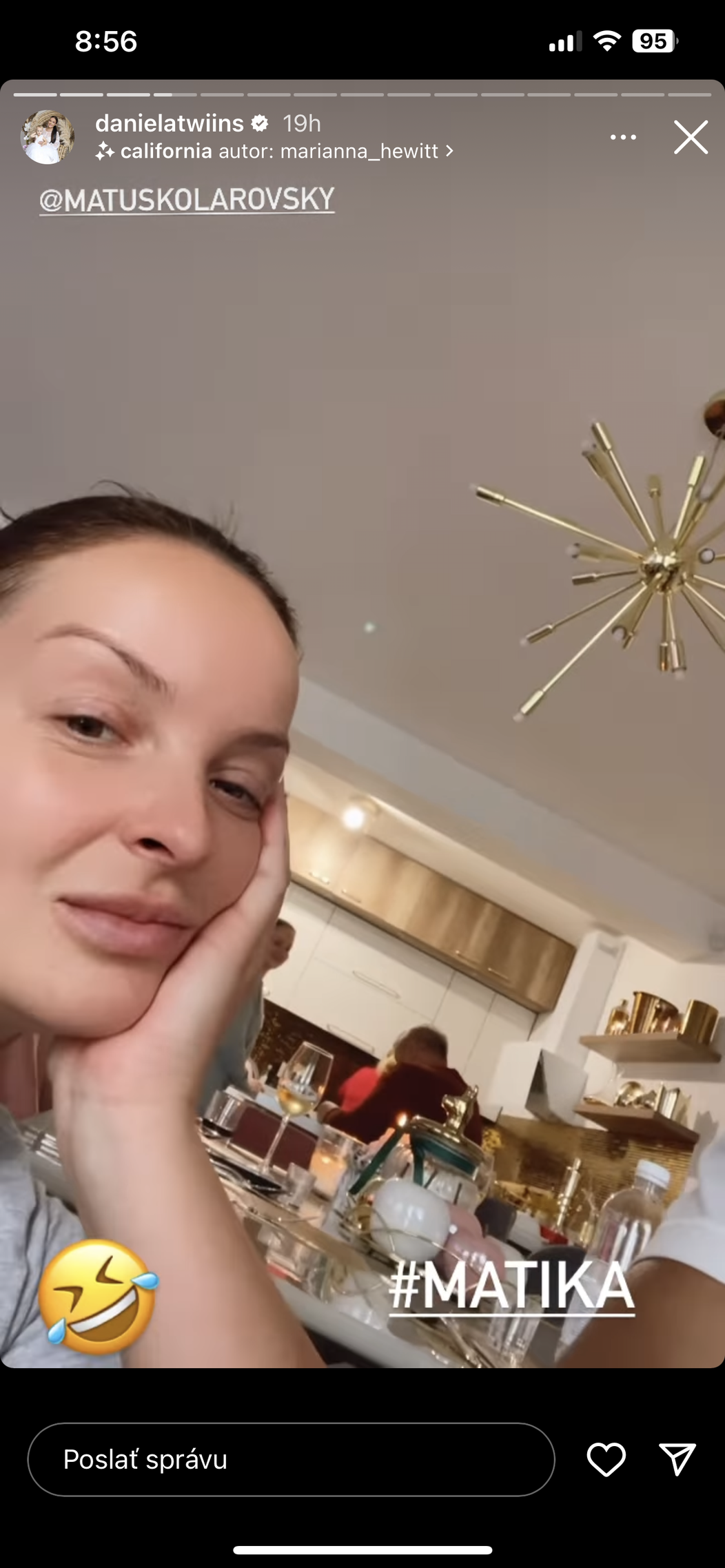 Daniela tiež pomáhala v domácnosti