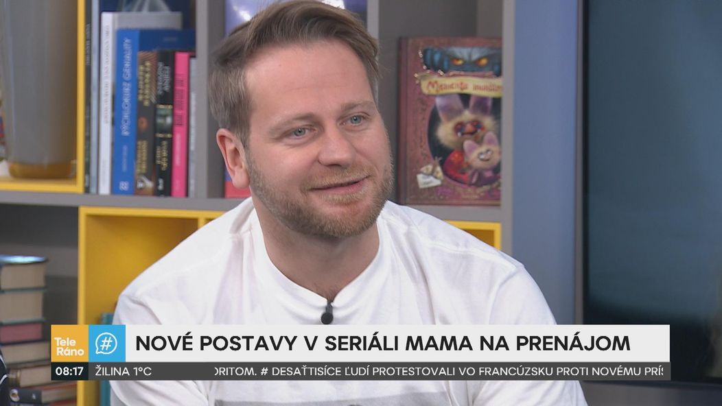 Marta Sládečková, Peter Brajerčík a Richard Autner v Teleráne