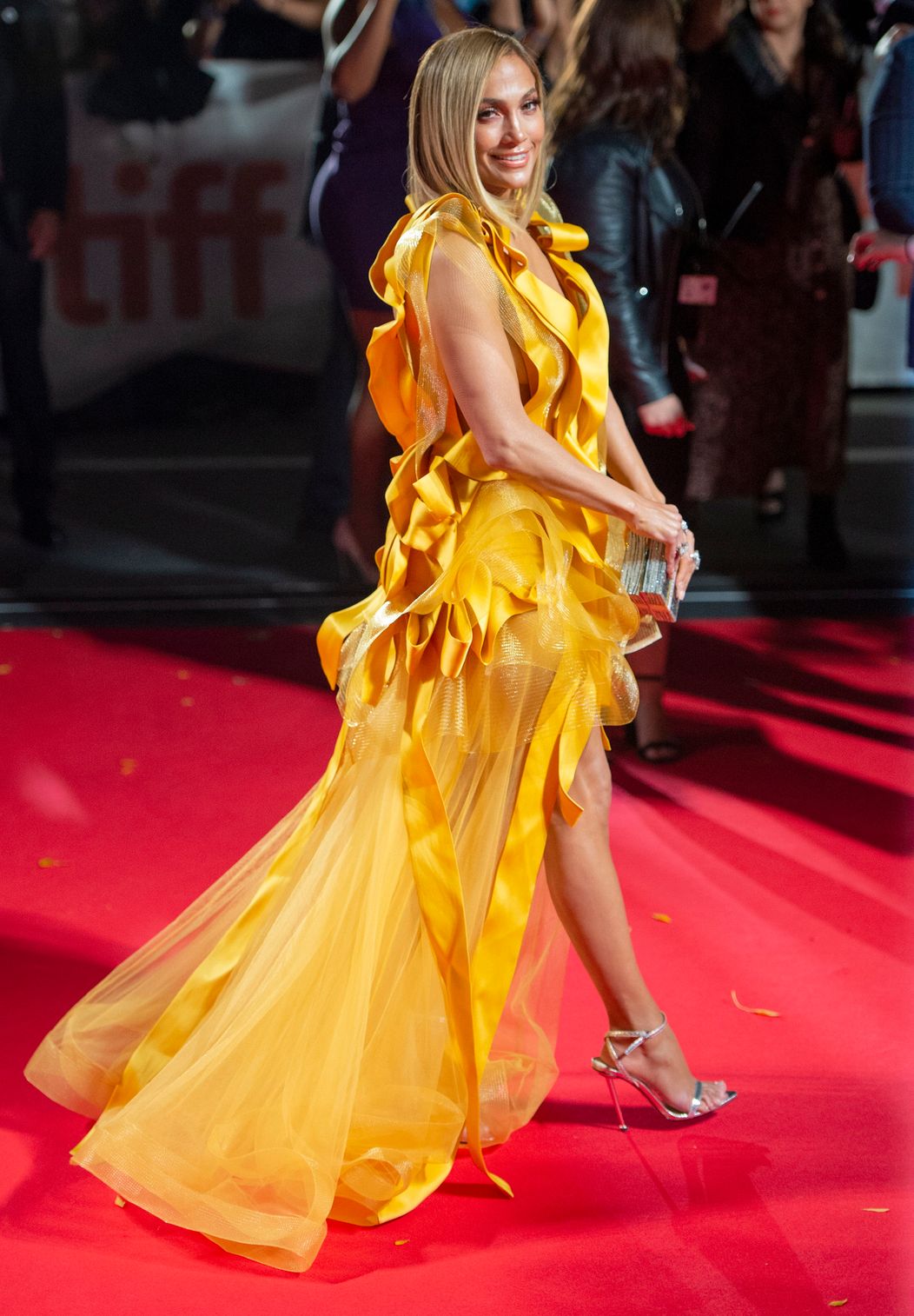 Jennifer Lopez na premiére filmu Hustlers na Medzinárodnom filmovom festivale v Toronte