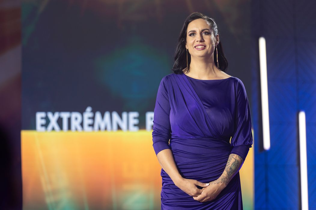 Karina Šafrániková počas galavečera Extrémnych premien.