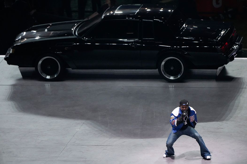 Kendrick Lamar počas Halftime Show