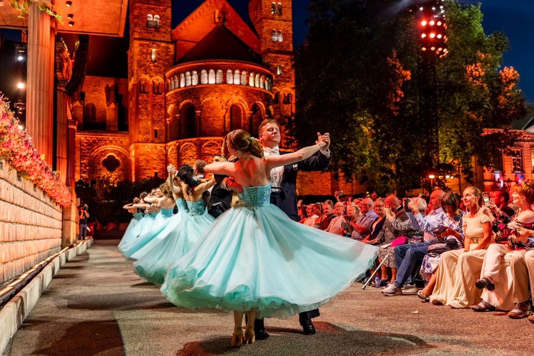 Koncert André Rieu na historickom námestí Vrijthof v holandskom Maastrichte.