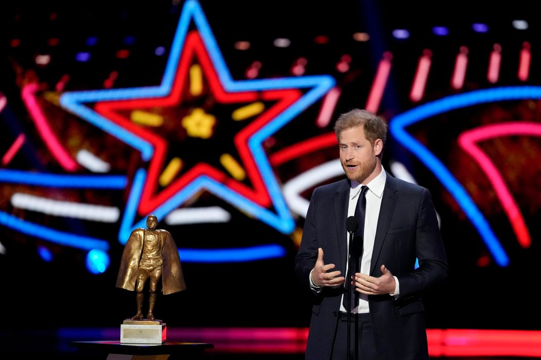 Princ Harry na odovzdávaní cien NFL