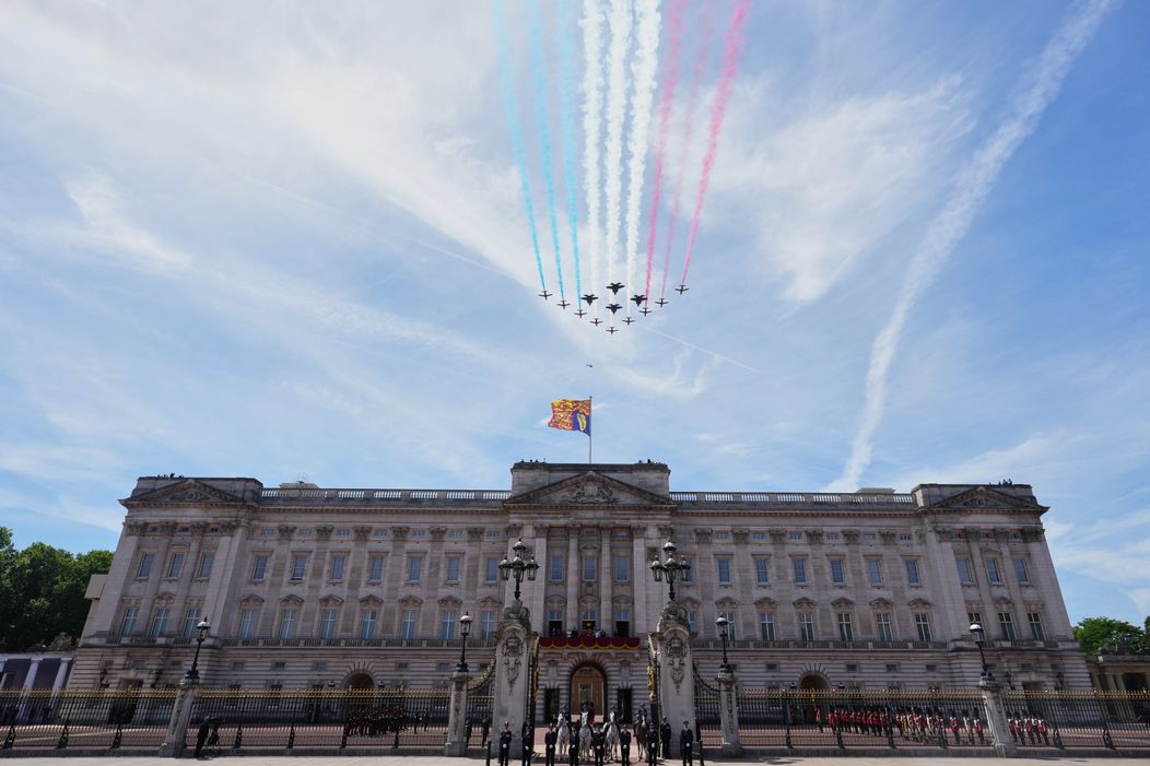 Kráľovská rodina na Trooping the Colour 2026.