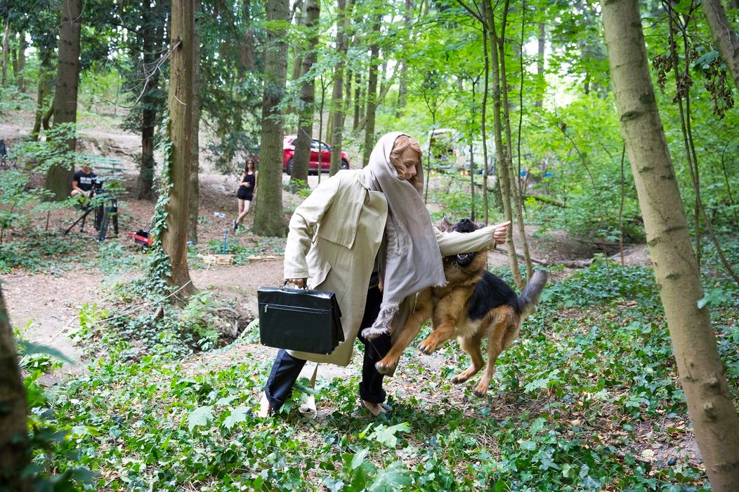 Kaskadérka Klára Coufalová s Rexom