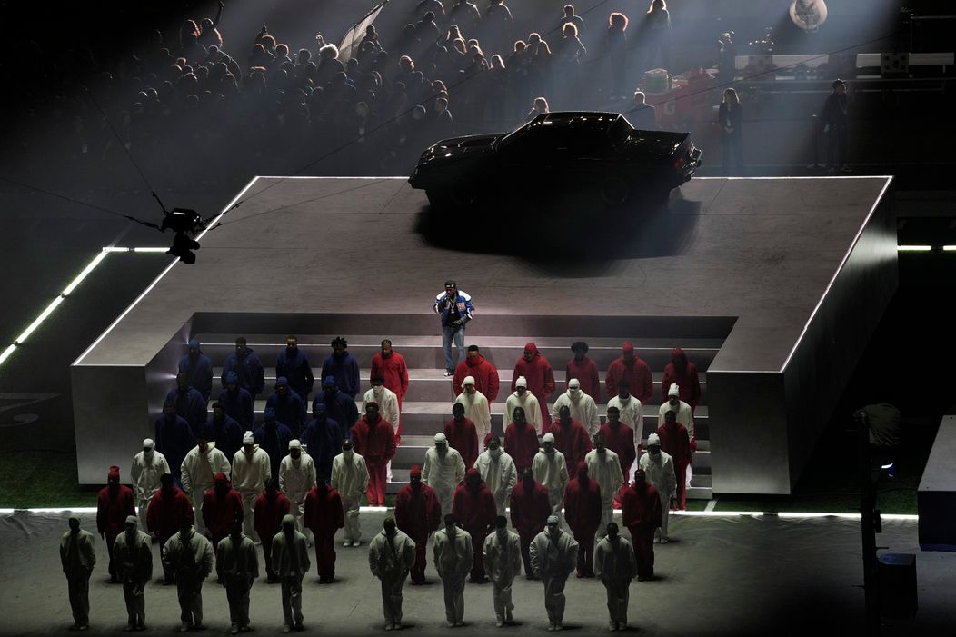 Kendrick Lamar počas Halftime Show