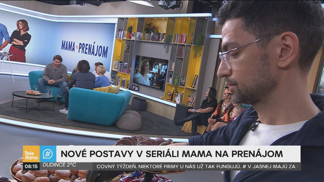 Marta Sládečková, Peter Brajerčík a Richard Autner v Teleráne
