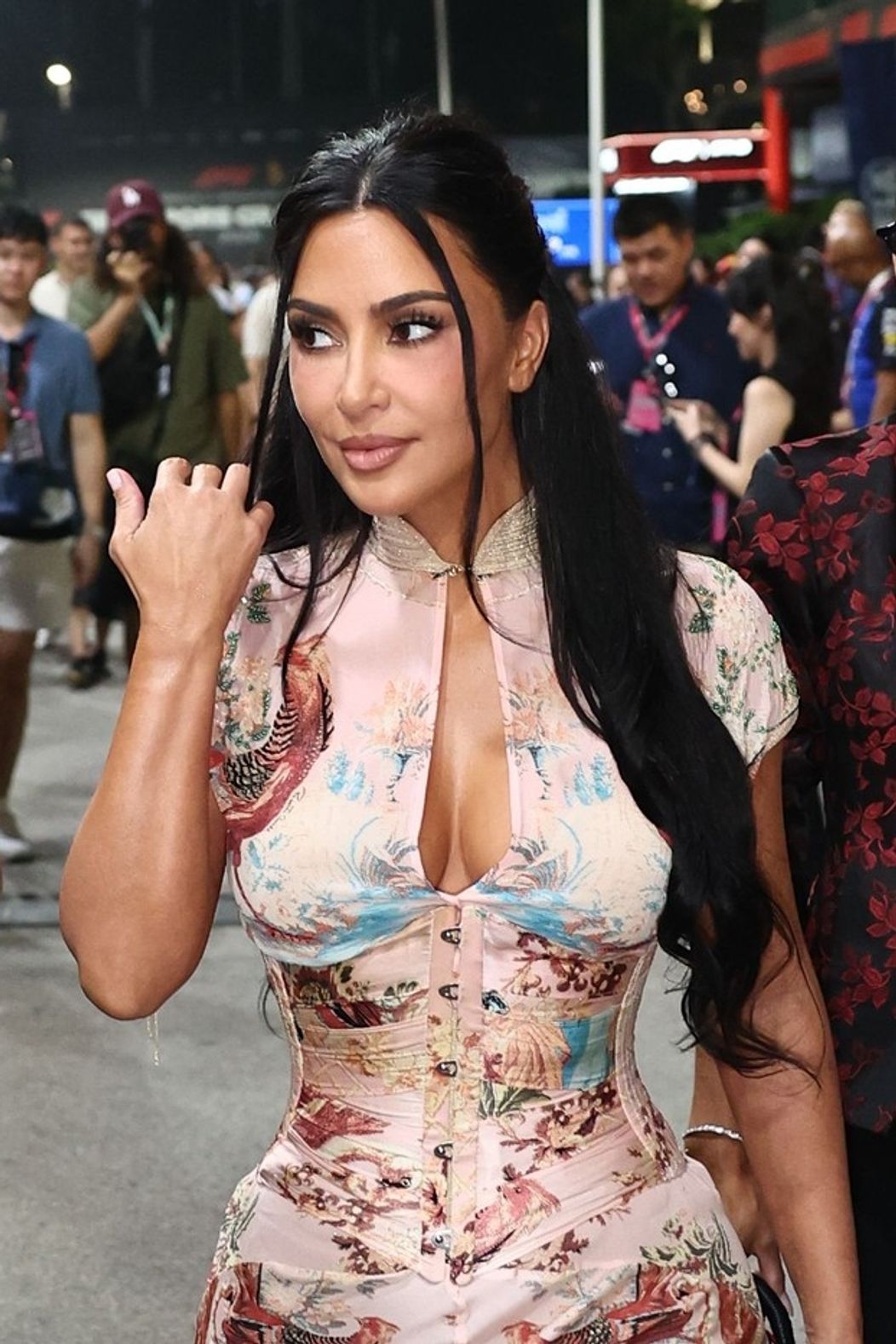 Kim Kardashian hviezdila na pretekoch Formula 1 v Singapure