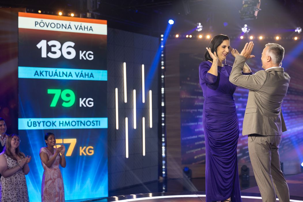 Karina Šafrániková počas galavečera Extrémnych premien.