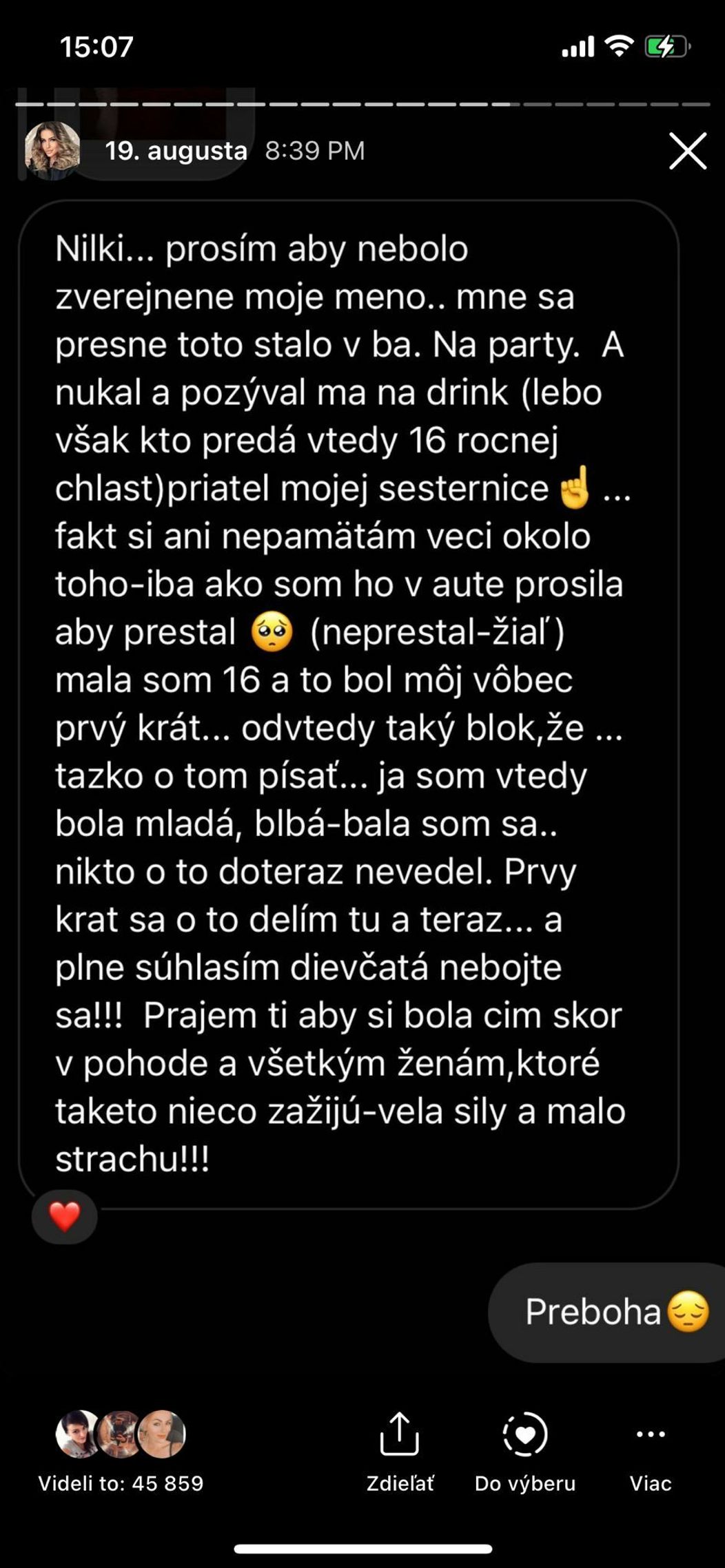 Nikole sa ozvali aj ďalšie obete