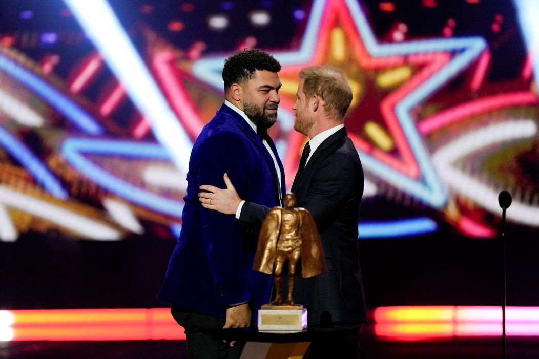 Princ Harry na odovzdávaní cien NFL