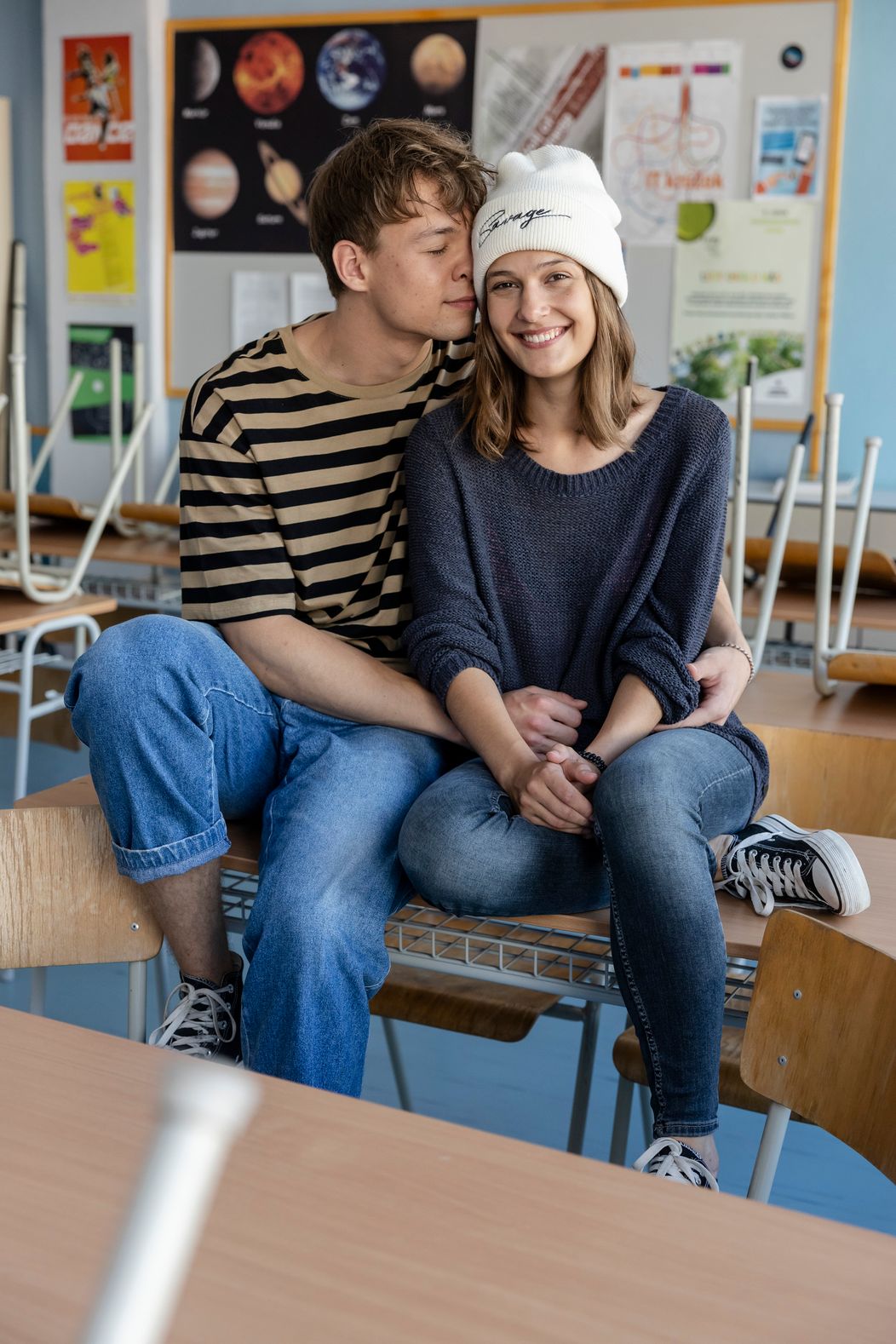 Jakub Švec a Kristína Spáčová v seriáli Pán Profesor