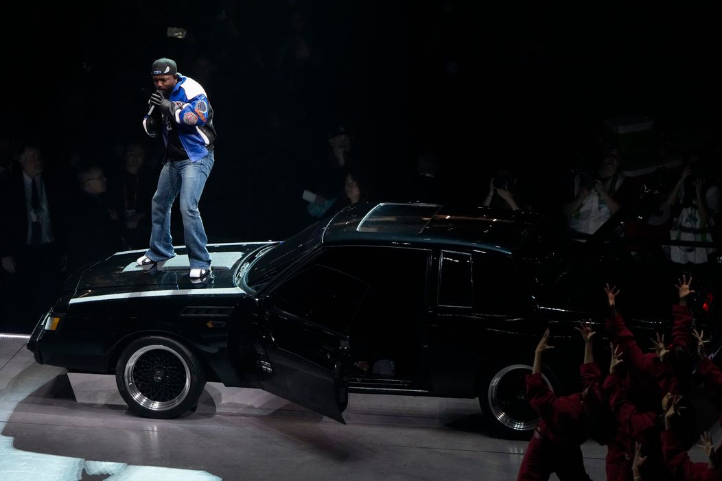 Kendrick Lamar počas Halftime Show