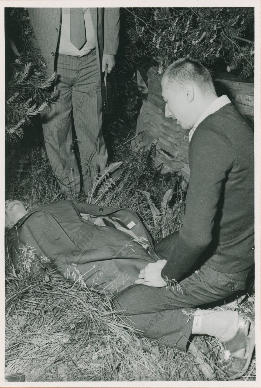 Zábery z reálnej rekonštrukcie vraždy v Brne, ktorá sa uskutočnila 29. 5. 1982