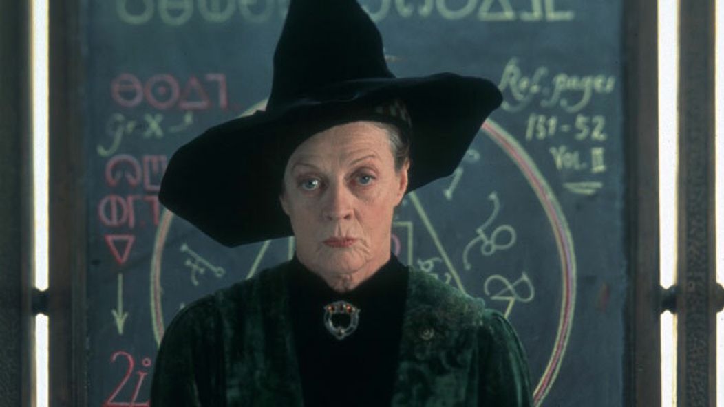 Maggie Smith ako profesorka Minerva McGonagallová