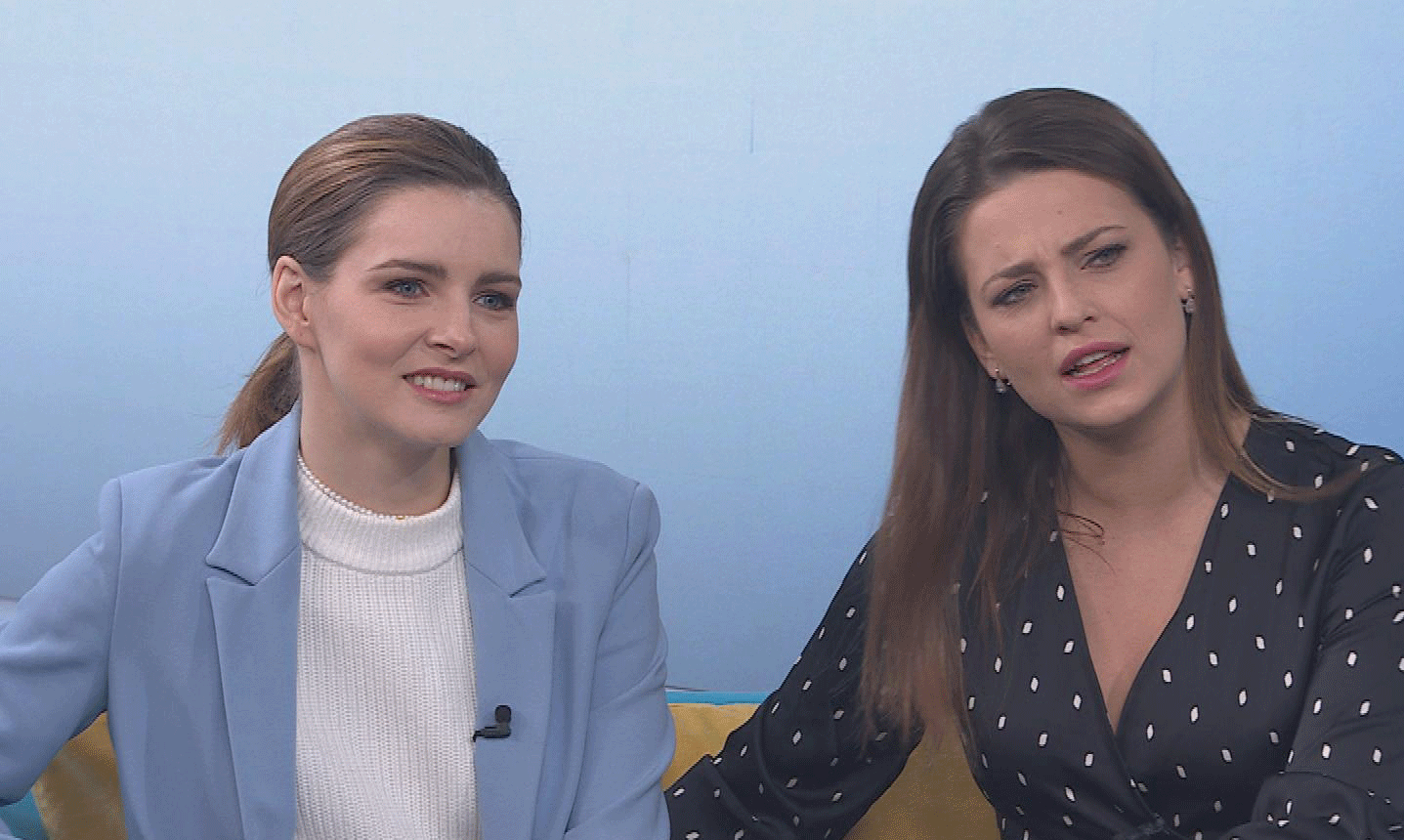 Maca Zábranská a Monika Horváthová v Teleráne