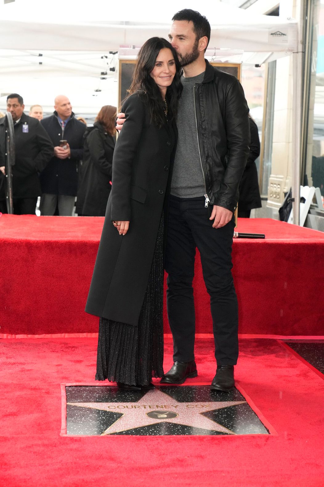 Courteney Cox na Hollywoodskom chodníku slávy s Johnnym McDaidom