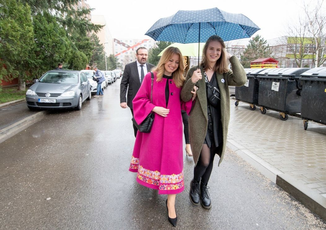 Prezidentka Zuzana Čaputová s dcérou Emmou.