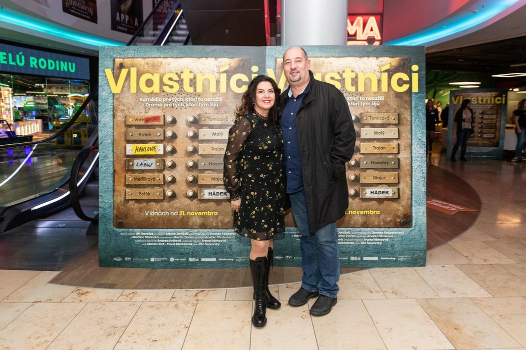 Richard Stanke na premiére filmu Vlastníci