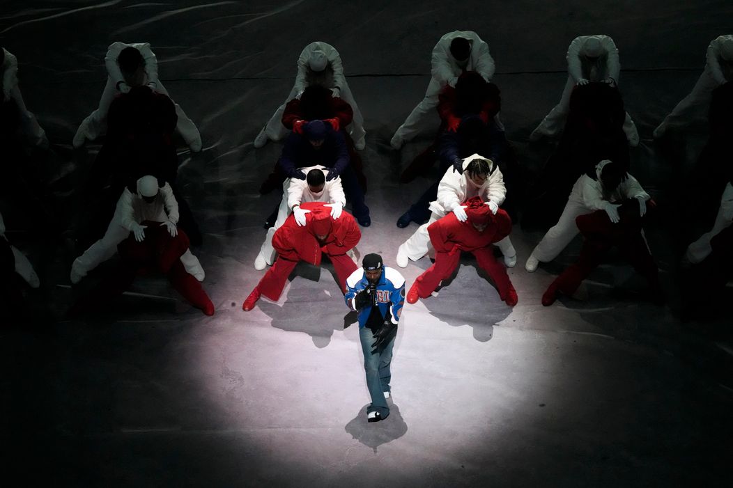 Kendrick Lamar počas Halftime Show