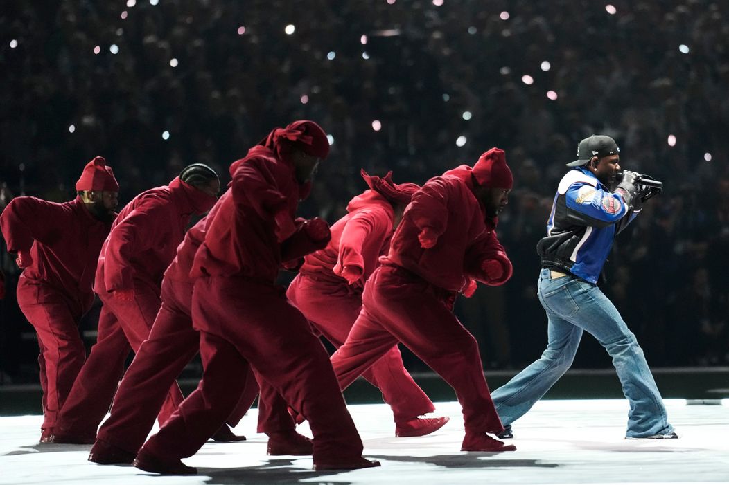Kendrick Lamar počas Halftime Show