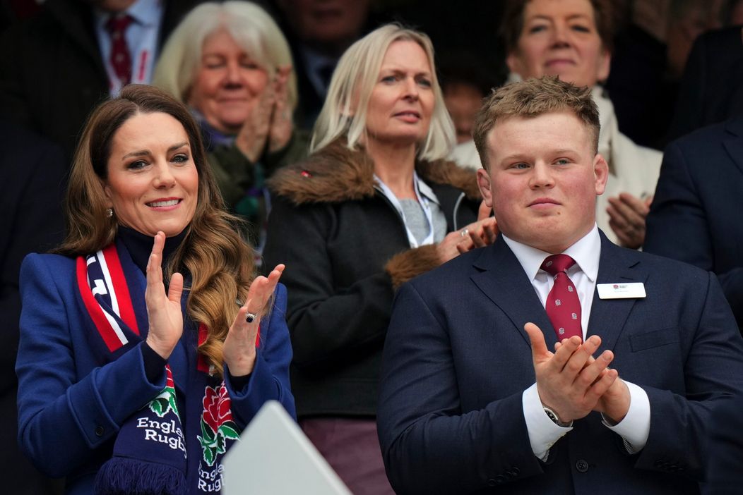 Princezná Kate na rugby zápase Six Nations.