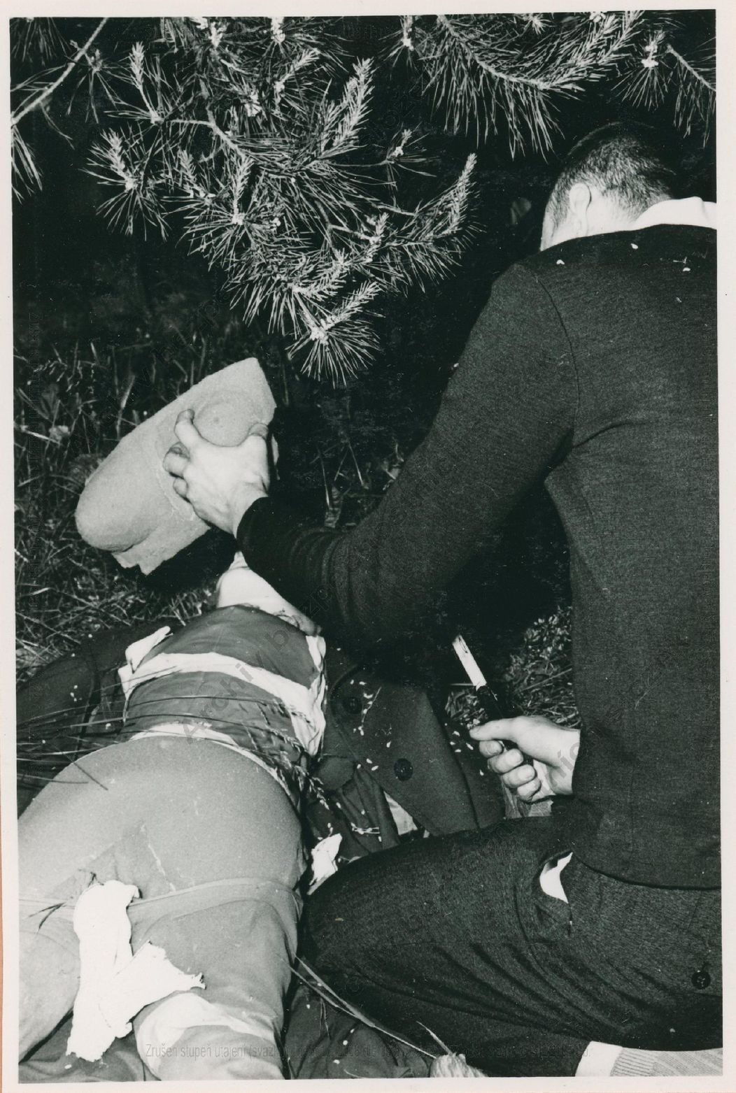 Zábery z reálnej rekonštrukcie vraždy v Brne, ktorá sa uskutočnila 29. 5. 1982