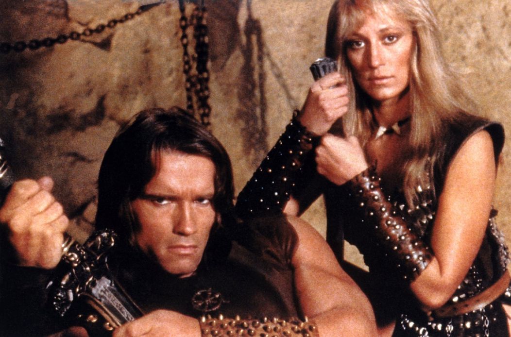 Arnold Schwarzenegger ako Barbar Conan (1982), vďaka ktorému sa stal hviezdou.