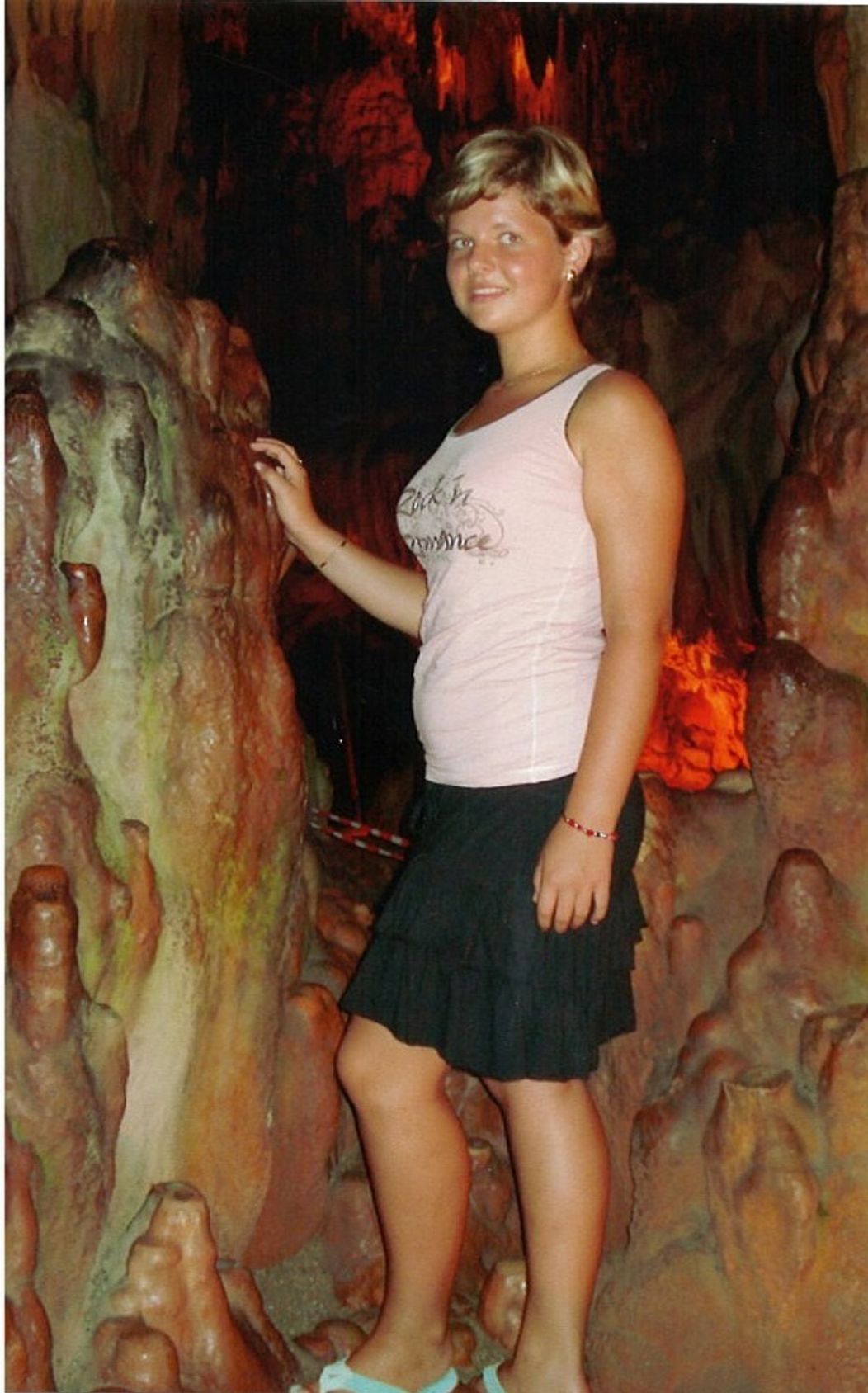 Karolína ako tínedžerka na dovolenke v Turecku