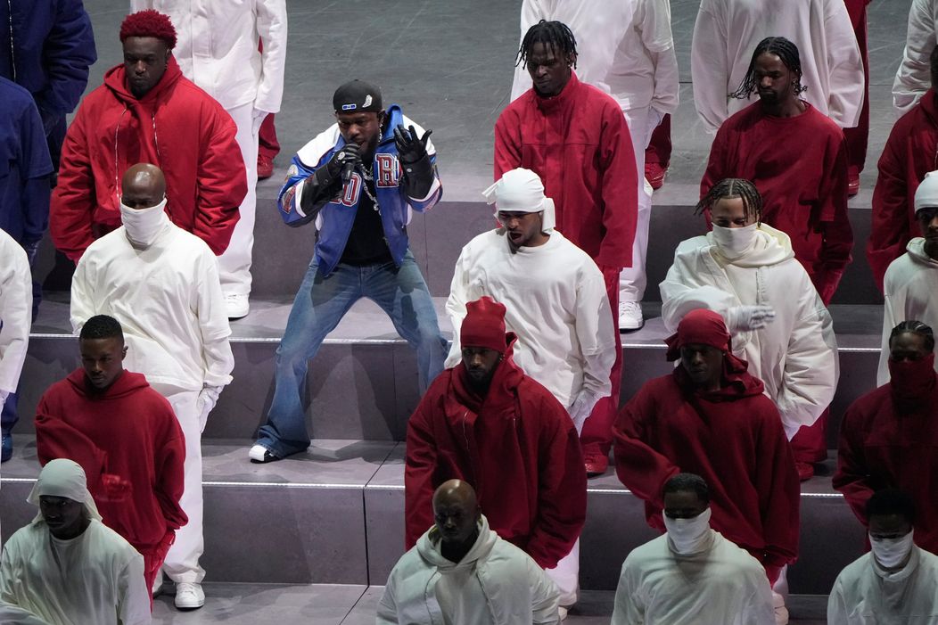 Kendrick Lamar počas Halftime Show