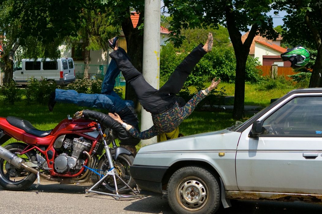 Nehoda Michala a Lucie na motorke v Ordinácii v ružovej záhrade