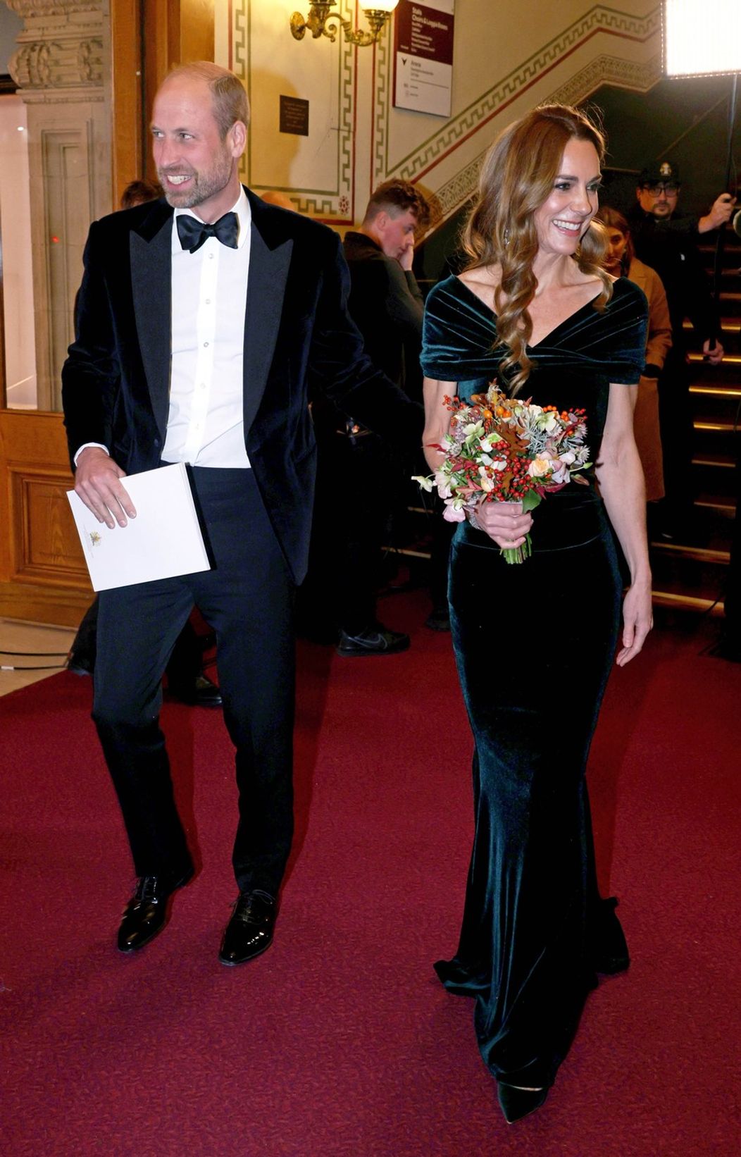 Kate Middleton a princ William na Royal Variety Performance