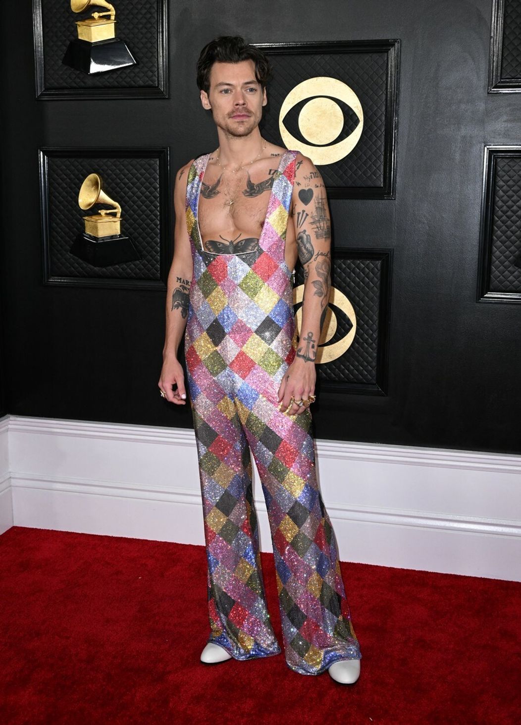 Harry Styles na 65. ročníku odovzdávania hudobných cien Grammy